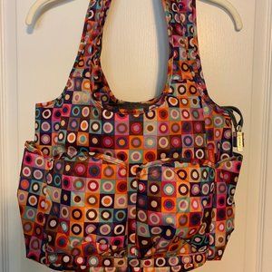 Nylon Hand Bag with a lot of pockets